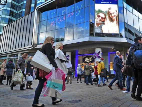 Shoppers hit the high street for Black Friday last year.