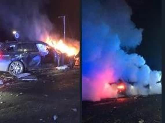 The scene of the  crash in Bradford.
Photo: West Yorkshire Police Roads Policing Unit