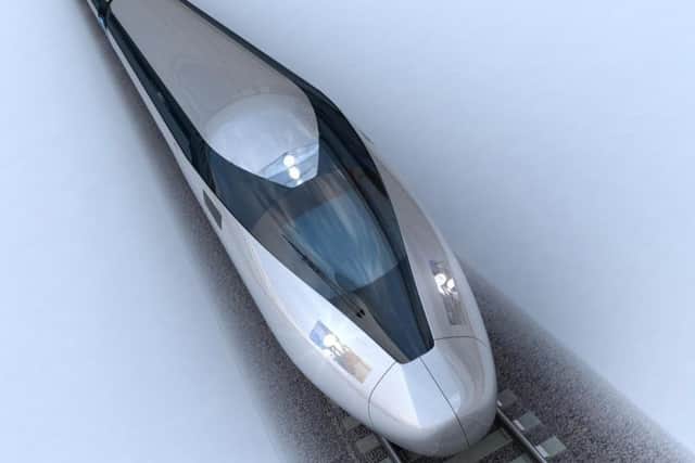 This concept design from HS2 shows how the high-speed trains could look.