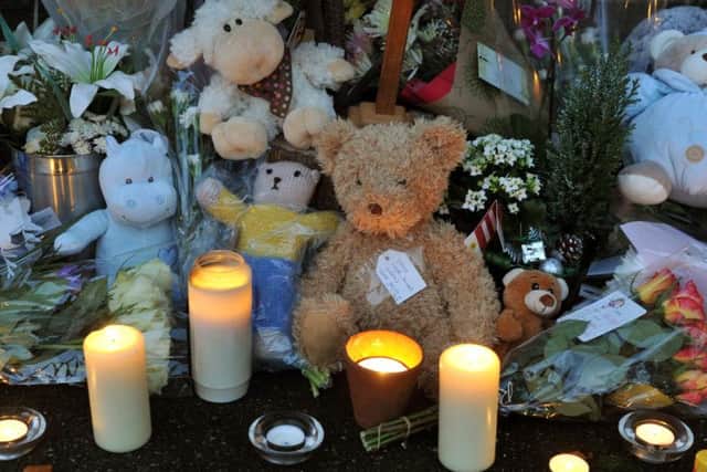 The vigil held for the baby