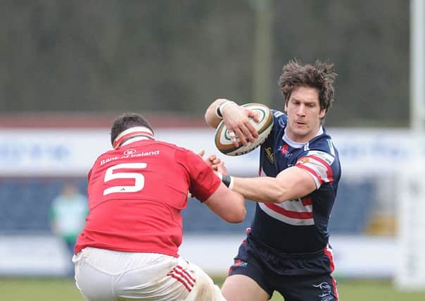 FAMILIAR FACE: Former Carnegie centre Mat Clark makes his 100th appearance for Doncaster Knights. Picture Scott Merrylees