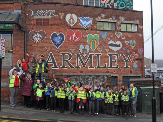 The mosaic in Armley.