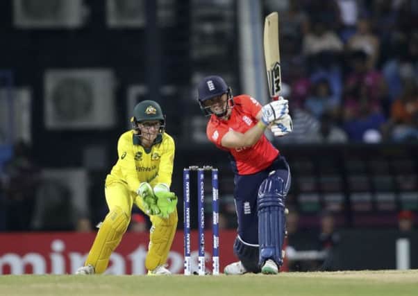 England on the attack during the final of the Women's T20 World Cup against Australia.