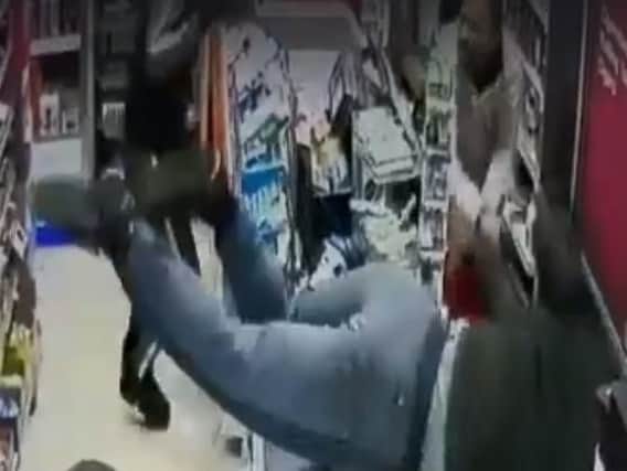 A Birstall shopkeeper fought off thieves who attempted to raid his store last week.