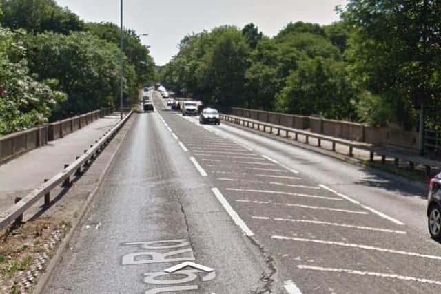 The accident is around the River Aire bridge. PIC: Google Street View