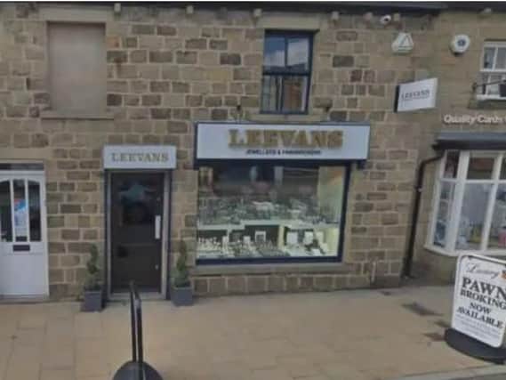 Police were called to Leevans Jewellers on Town Street just after 4pm yesterday (Tuesday).