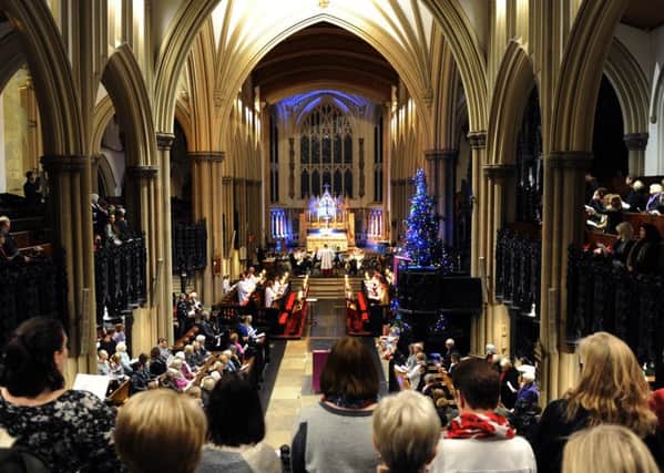 Yorkshire Evening Post's annual Christmas carol service at Leeds Minster. 
7th December 2017.
Picture Jonathan Gawthorpe