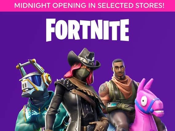 Fortnite fans will be able to get hold of new toys in Leeds this Saturday at 0.001 am
