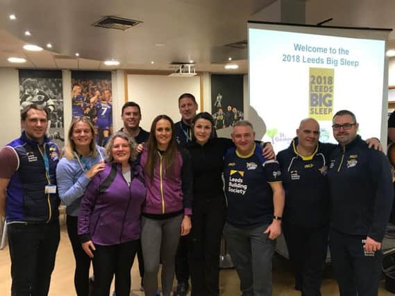 Members of the Leeds Rhinos Community Foundation get involved.