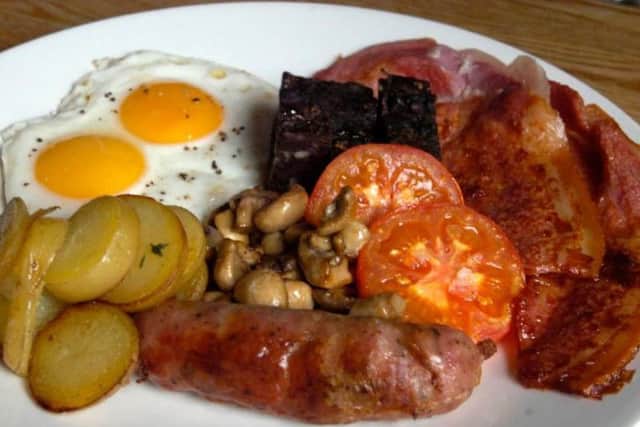 English Breakfast at The Milestone, Sheffield.