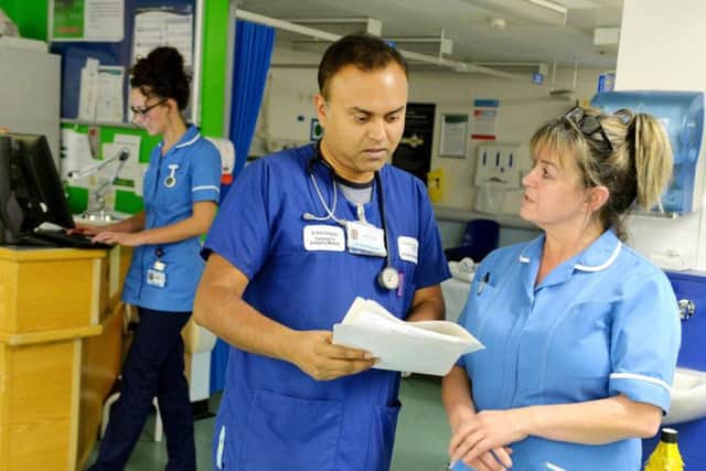 Dr Anin Dasgupta, Consultant in Emergency medicine, in the St James' Hospital A&E department in Leeds. Picture: Bruce Rollinson.