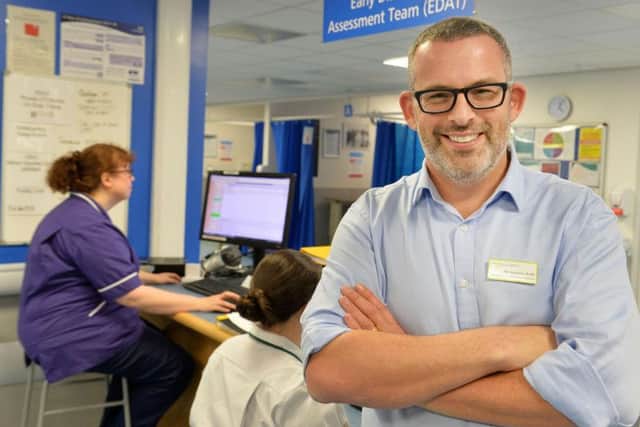 Steve Bush, clinical director of emergency and specialty medicine at Leeds Teaching Hospitals NHS Trust, in the A&E department at St James' Hospital in Leeds. Picture: Bruce Rollinson.