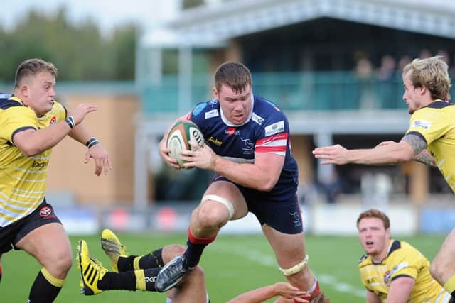 Ollie Stedman playing for Doncaster Knights in 2015 (Picture: Scott Merrylees)