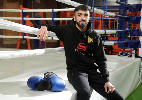 Ismail Khan pictured at Purge Boxing Academy in Batley. Picture: Tony Johnson.