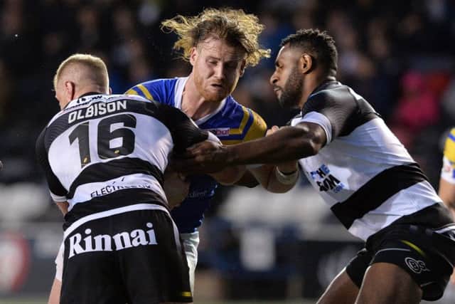 Anthony Mullally in action for Leeds Rhinos.