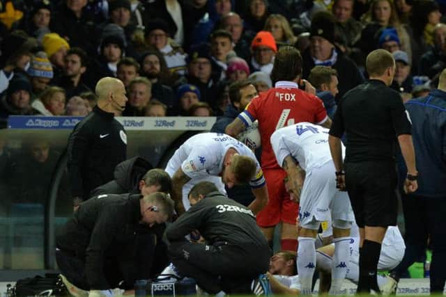 Leeds United defender Luke Ayling picked up a knee injury against Nottingham Forest.