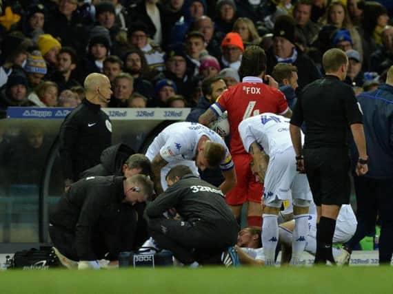 Leeds United defender Luke Ayling picked up a knee injury against Nottingham Forest.