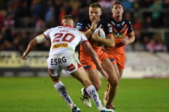 Will Maher in action for Castleford Tigers against St Helens.