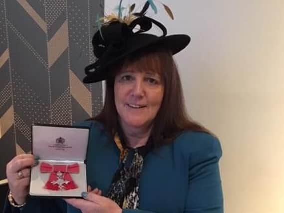 Lorraine Long with her MBE