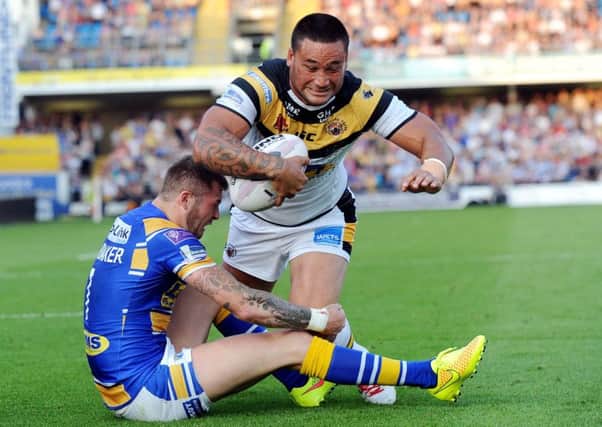 Weller Hauraki playing for Castleford Tigers in 2014. (Picture: Jonathan Gawthorpe)