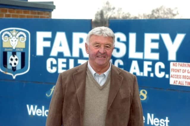 Looking to the future: Farsley Celtic football club chairman John Palmer, pictured in 2010. Picture: Tony Johnson