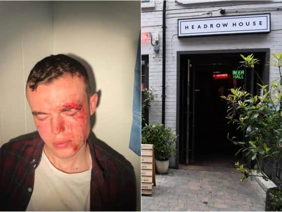 George Black was beaten up at the bar and police are investigating