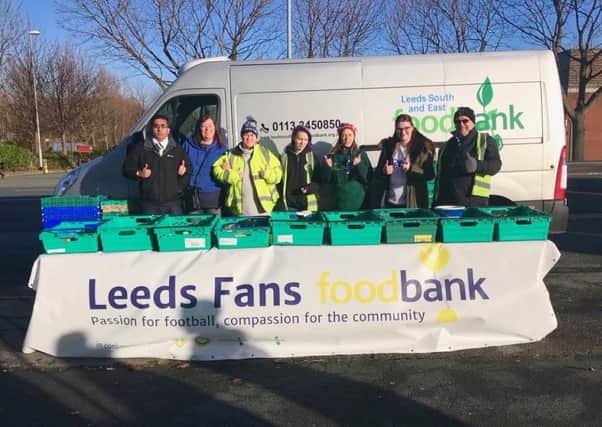 Leeds Fans Foodbank volunteers and project workers.