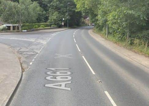 Spofforth Hill with the junction of Wentworth Gate, Wetherby.
