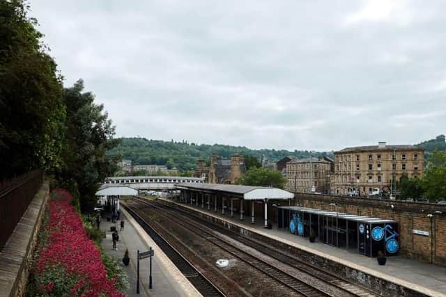 The woman had jumped onto the tracks from the platform at Dewsbury Station