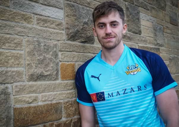 Ben Coad in Yorkshire's 2019 Vitality Blast cricket kit