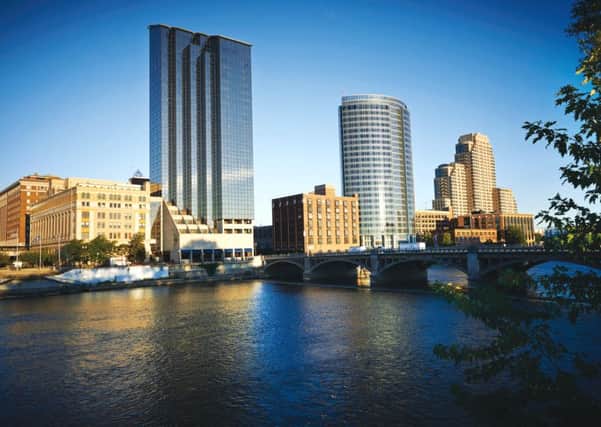 Downtown in Grand Rapids.