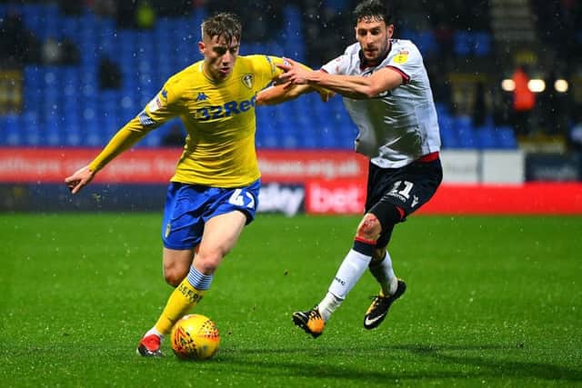 United's Jack Clarke gave Leeds a lift after coming on from the bench at Bolton. PIC: Jonathan Gawthorpe