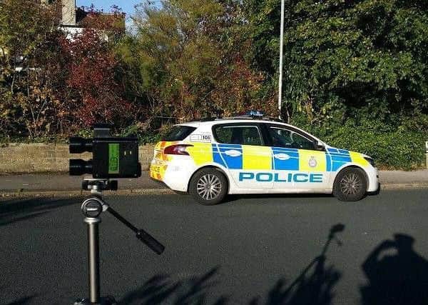 Police have been using mobile speed cameras this week