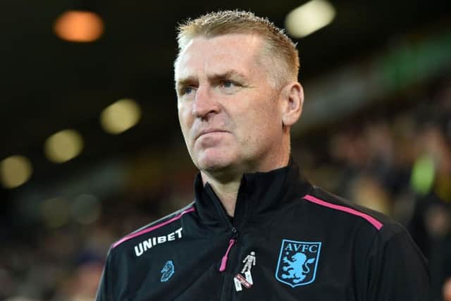Aston Villa head coach Dean Smith fires warning at Leeds United.