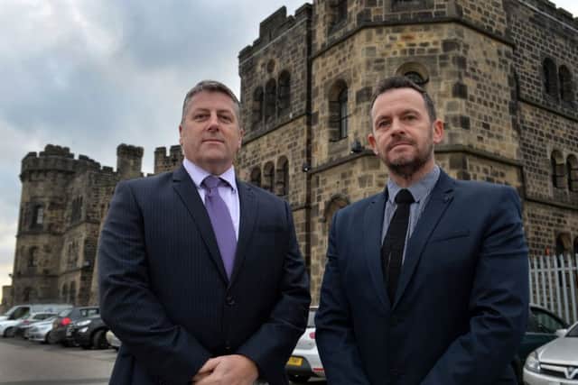Det Insp David Robert and Det Sgt Lee Stowe, of Leeds District Prison Crime Team.  Picture: Bruce Rollinson