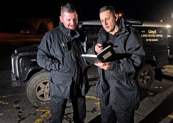 PC Andy Katkowski and Sgt David Lund, of Leeds District Wildlife and Rural Crime Team, get ready to head out on patrol. Pictures: Tony Johnson