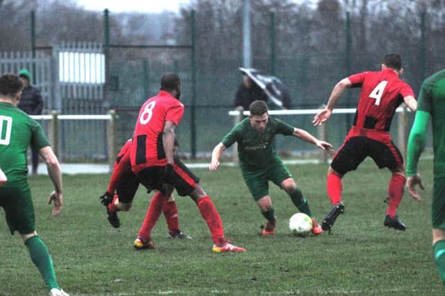 Beeston's Steven Crawford finds space. PIC: Steve Riding
