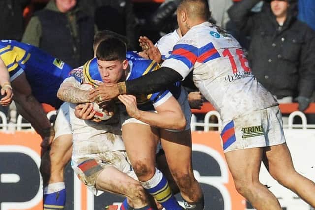 Owen Trout, in action for Leeds Rhinos during last year's festive challenge with Wakefield Trinity. PIC: Steve Riding