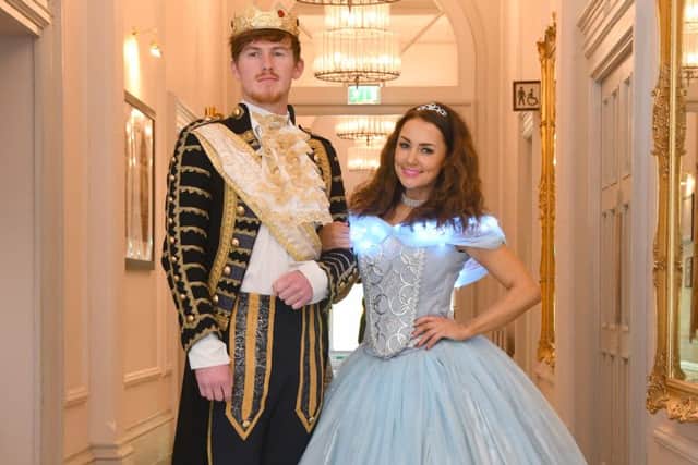 Grand Opera House York Panto 2018 Cinderella And The Lost Slipper. Pictured are Jack McGill as the Prince and Amy Thompson as Cinderella. Picture by David Harrison.