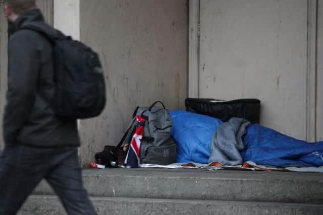 Almost 600 homeless people died in England and Wales last year.