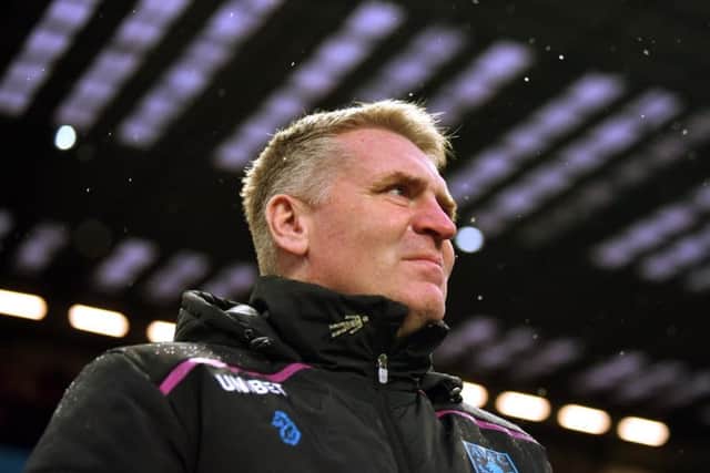 Aston Villa head coach Dean Smith.