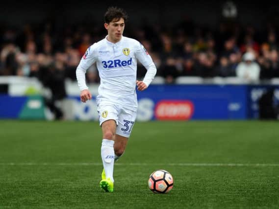 Former Leeds United winger Billy Whitehouse in action in the FA Cup.