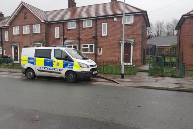 The body of the man, whose identity is yet to be confirmed by police, was found in a housein Carden Avenue