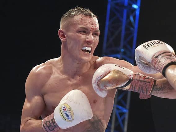 Josh Warrington, who retained his IBF title with a brilliant win over Carl Frampton in Manchester.