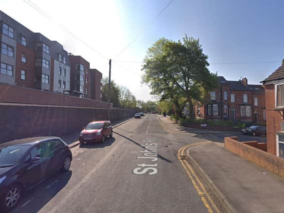 The PC was assaulted as he responded to a domestic disturbance at a house in St John's Road, Hyde Park, Leeds. Picture: Google.