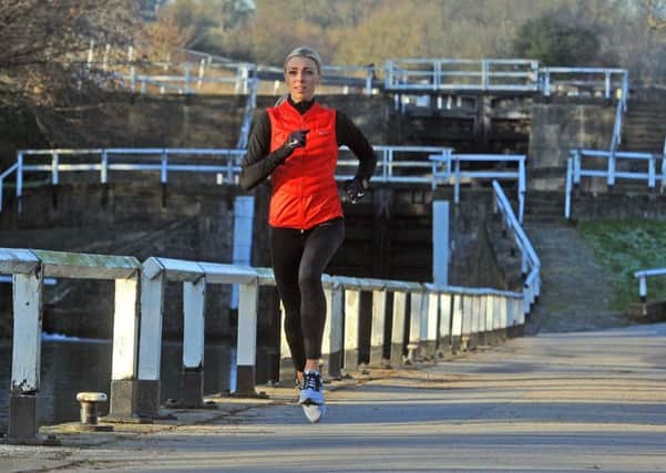 Ready to prove her winning mentality: Leeds 800m runner Alexandra Bell training by the Leeds-Liverpool canal at Apperley Bridge in preparation for a big year in 2019. (Picture: Tony Johnson)