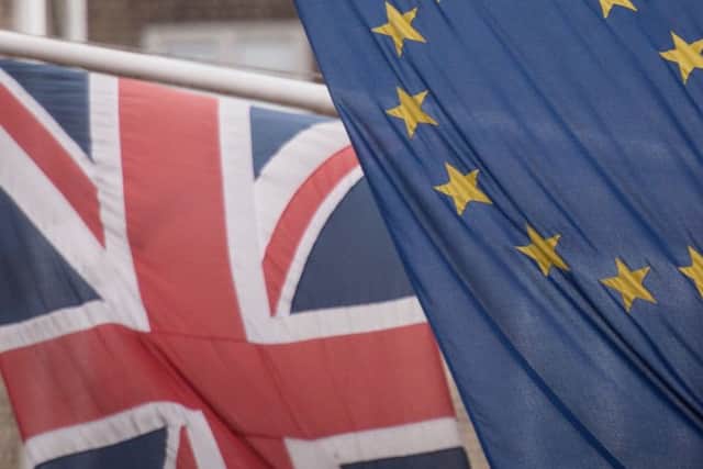 File photo dated 17/2/2016 of the EU and Union flags. European Union leaders are gathering in Brussels to seal an agreement on Britain's departure from the EU next year,   PRESS ASSOCIATION Photo. Issue date: Sunday November 25, 2018. See PA story POLITICS Brexit. Photo credit should read: Stefan Rousseau/PA Wire