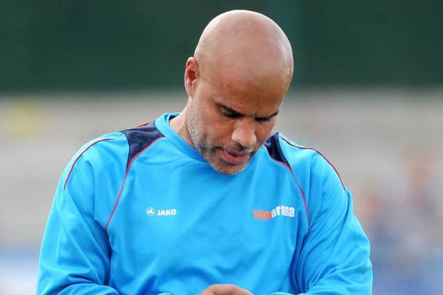 Guiseley co- manager Marcus Bignot (Picture: Steve Riding).