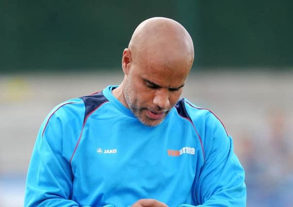 Guiseley co- manager Marcus Bignot (Picture: Steve Riding).