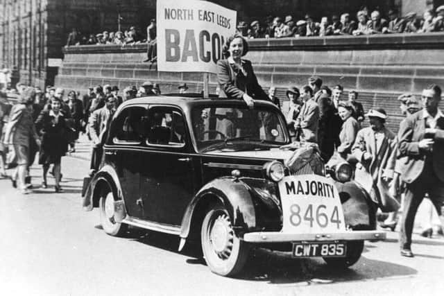 Alice Bacon on the campaign trail in Leeds.